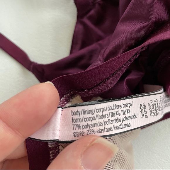 Victoria’s Secret Satin Front Close Racerback Bralette S - Picture 5 of 7
